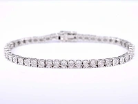 Witgouden tennisarmband diamant 1.20 ct