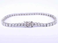 Witgouden tennisarmband diamant 1.20 ct - afbeelding 4 van  7
