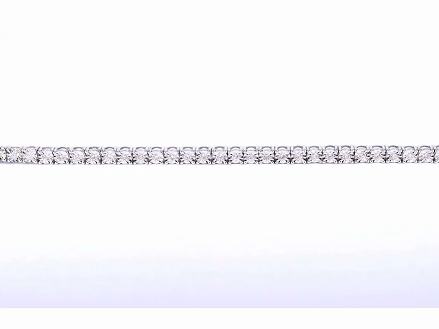 Witgouden tennisarmband diamant 1.20 ct - afbeelding 1 van  7