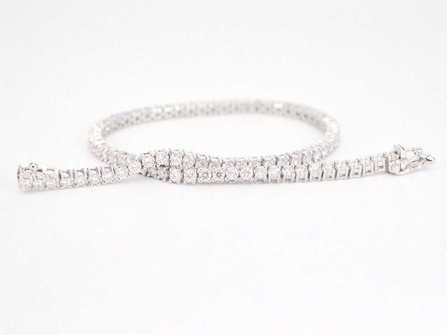 Witgouden tennisarmband diamant 3.00 ct - afbeelding 1 van  10