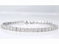 Witgouden tennisarmband diamant 3.00 ct - afbeelding 1 van  8