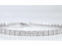 Witgouden tennisarmband diamant 3.00 ct - afbeelding 4 van  8
