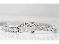 Witgouden tennisarmband diamant 3.00 ct - afbeelding 5 van  8