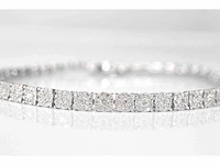 Witgouden tennisarmband diamant 3.00 ct - afbeelding 6 van  8