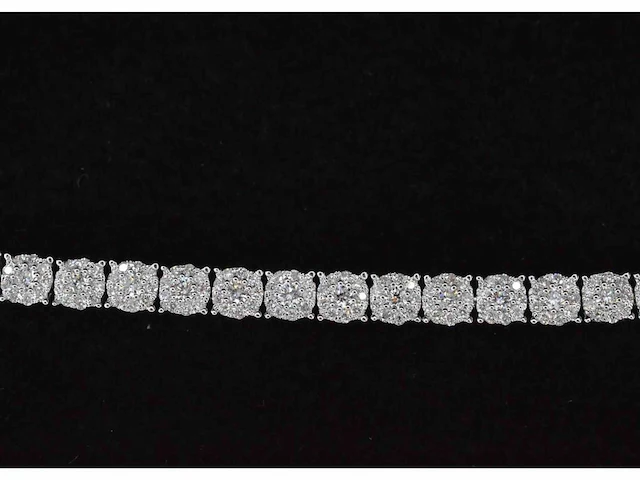 Witgouden tennisarmband diamant 3.00 ct - afbeelding 7 van  8