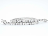 Witgouden tennisarmband diamant 6.30 ct