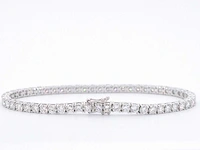 Witgouden tennisarmband diamant 6.30 ct - afbeelding 5 van  10