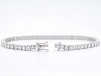 Witgouden tennisarmband diamant 6.30 ct - afbeelding 6 van  10
