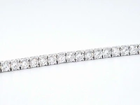 Witgouden tennisarmband diamant 6.30 ct - afbeelding 7 van  10