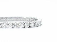 Witgouden tennisarmband diamant 6.30 ct - afbeelding 8 van  10