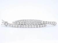 Witgouden tennisarmband diamant 6.30 ct - afbeelding 10 van  10