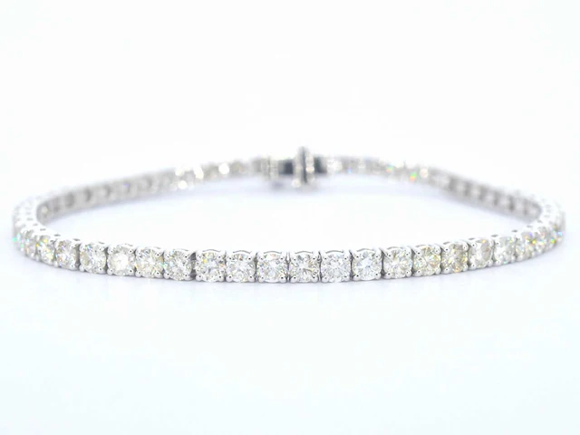 Witgouden tennisarmband diamant 7.00 ct - afbeelding 1 van  7