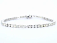 Witgouden tennisarmband diamant 7.00 ct