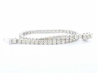 Witgouden tennisarmband diamant 7.00 ct - afbeelding 3 van  7