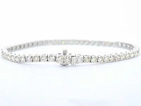 Witgouden tennisarmband diamant 7.00 ct - afbeelding 4 van  7