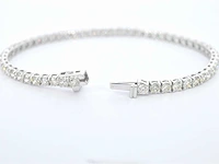 Witgouden tennisarmband diamant 7.00 ct - afbeelding 5 van  7