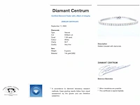 Witgouden tennisarmband diamant 7.00 ct - afbeelding 7 van  7