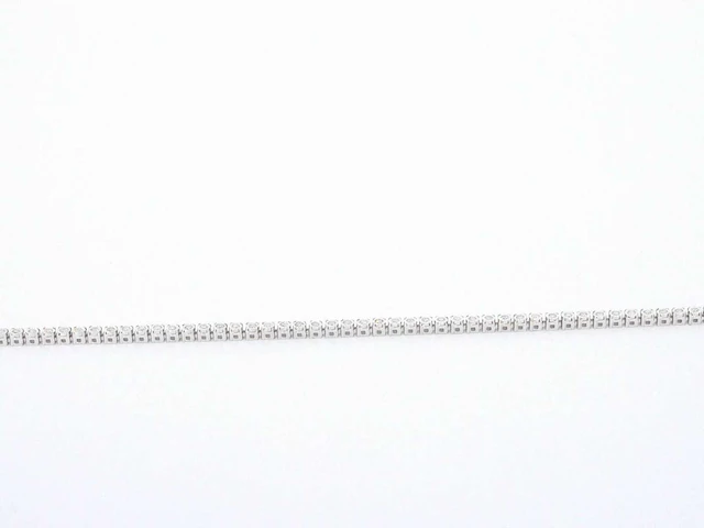 Witgouden tennisarmband diamant - afbeelding 4 van  6