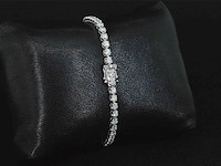 Witgouden tennisarmband met 2.00 carat briljant geslepen diamanten - afbeelding 4 van  9