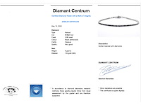 Witgouden tennisarmband met 2.80 carat aan zwarte diamanten - afbeelding 3 van  9