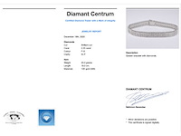 Witgouden tennisarmband met 3 rijen diamanten 2.25 carat - afbeelding 3 van  7