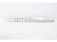 Witgouden tennisarmband met 4.00 carat diamanten - afbeelding 1 van  6