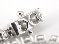 Witgouden tennisarmband met 5.00 carat natuurlijke briljant geslepen diamanten - afbeelding 7 van  10