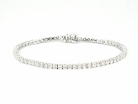 Witgouden tennisarmband met 5.00 carat natuurlijke briljant geslepen diamanten