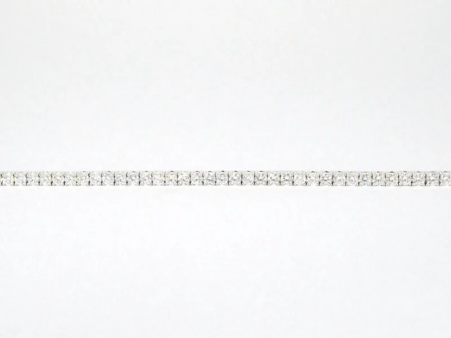 Witgouden tennisarmband met 5.00 carat natuurlijke briljant geslepen diamanten - afbeelding 6 van  10