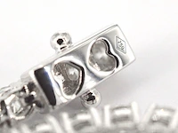 Witgouden tennisarmband met 5.00 carat natuurlijke briljant geslepen diamanten - afbeelding 7 van  10