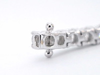 Witgouden tennisarmband met 6.30 carat diamant - afbeelding 10 van  10