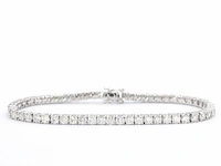 Witgouden tennisarmband met 6.50 carat