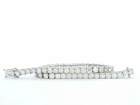 Witgouden tennisarmband met 6.50 carat - afbeelding 7 van  9