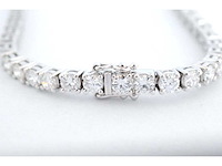 Witgouden tennisarmband met 7.50 carat briljant geslepen diamanten - afbeelding 7 van  7