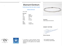 Witgouden tennisarmband met 8.00 carat diamant - afbeelding 3 van  6