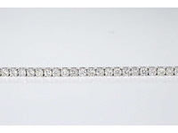 Witgouden tennisarmband met 8.00 carat diamant - afbeelding 4 van  6