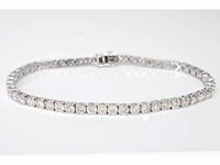 Witgouden tennisarmband met 8.00 carat diamant