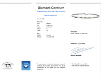 Witgouden tennisarmband met briljant diamanten - afbeelding 3 van  7