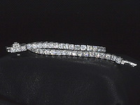Witgouden tennisarmband met briljant geslepen diamanten van 5.00 carat - afbeelding 1 van  9