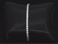 Witgouden tennisarmband met briljant geslepen diamanten van 5.00 carat - afbeelding 4 van  9