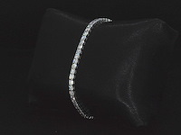 Witgouden tennisarmband met briljant geslepen diamanten van 5.00 carat - afbeelding 5 van  9