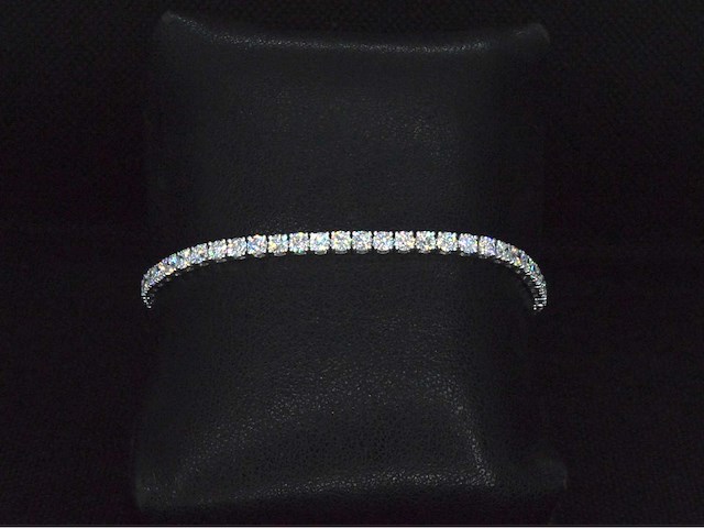 Witgouden tennisarmband met briljant geslepen diamanten van 5.00 carat - afbeelding 9 van  9
