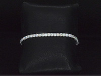 Witgouden tennisarmband met briljant geslepen diamanten van 5.00 carat - afbeelding 9 van  9