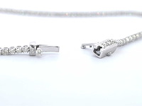 Witgouden tennisarmband met diamanten 1.00 carat - afbeelding 5 van  8