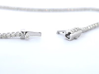 Witgouden tennisarmband met diamanten 1.00 carat - afbeelding 4 van  9