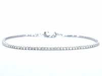 Witgouden tennisarmband met diamanten 1.00 carat