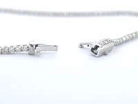 Witgouden tennisarmband met diamanten 1.00 carat - afbeelding 4 van  9