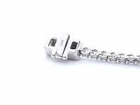 Witgouden tennisarmband met diamanten 1.00 carat - afbeelding 5 van  9