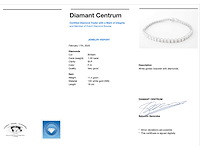 Witgouden tennisarmband met diamanten 1.20 carat - afbeelding 3 van  7