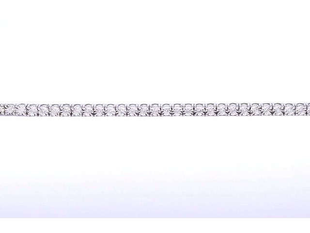 Witgouden tennisarmband met diamanten 1.20 carat - afbeelding 6 van  7